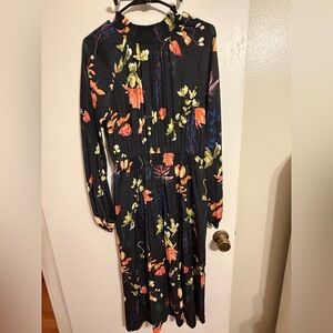 a new day Black Floral Long Sleeve Dress